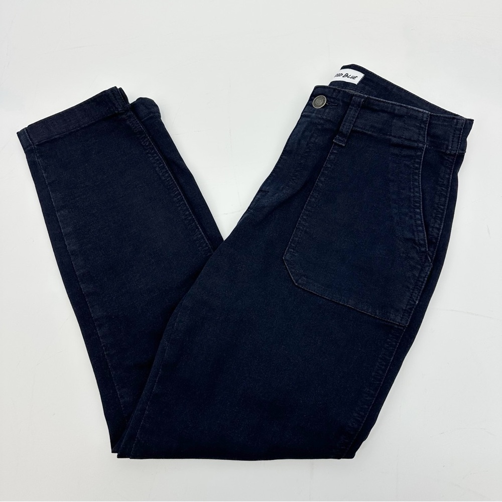 Studio Blue Sophia Utility Cropped Slim Taper Pants Navy Blue Size 26 - Picture 4 of 14